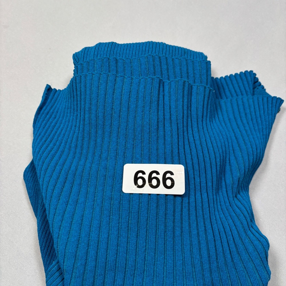 Cache Sweater Womens Large Blue Ribbed Cowl Neck Snap Button Long Sleeve Ribbed - Picture 9 of 9